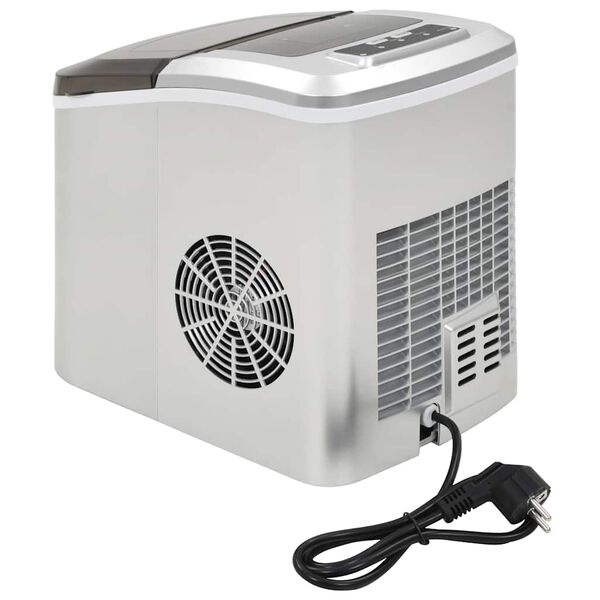 vidaXL IJsblokjesmachine 2,4 L 15 kg/24 u zilver