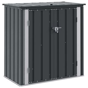 vidaXL Tuinopslagdoos Zwart 101,5 x 57 x 100,5 cm Staal