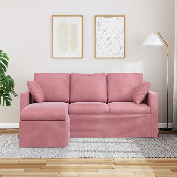vidaXL Bank Roze Totale afmetingen: 178 x 134 x 80 cm (B x D x H)