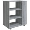 vidaXL Rolkast 60x35x75 cm bewerkt hout grijs sonoma eiken