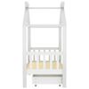 vidaXL Kinderbedframe met lade massief grenenhout 70x140 cm wit