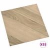 vidaXL Vloerplanken 55 pcs Bruin 5,11 m&sup2; PVC