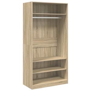 vidaXL Kledingkast 100x50x200 cm bewerkt hout sonoma eikenkleurig