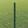 vidaXL Hek met Paal Groen 0,5 x 100 m Staal en PVC
