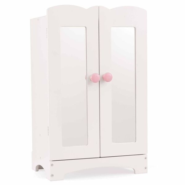 KidKraft Kleine poppen kledingkast 29,6x22,2x48 cm wit 60132