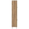 vidaXL Hoge kast 2 pcs Artisan Eiken Ge&euml;ngineerd hout en glas
