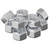 vidaXL Zeskantige eikelnuts 3913 pcs Zilver Metaal