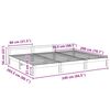 vidaXL Bedframe Family zonder matras 240x200 cm massief grenenhout