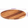 vidaXL Tafelblad rond 25-27 mm 50 cm massief acaciahout