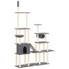 vidaXL Kattenmeubel met sisal krabpalen 279 cm donkergrijs