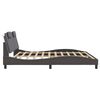 vidaXL Bedframe "Viana" zonder matras kunstleer grijs 200x200 cm