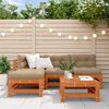 vidaXL Tuin loungeset 5 pcs Wasbruin Massief grenenhout