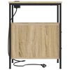 vidaXL Nachtkastje met lade Sonoma Eiken 30 x 48 x 61 cm Bewerkt hout