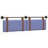 vidaXL Hangend hoofdbord Jeans Blauw Antiek PU
