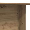 vidaXL Eettafel artisanaal eikenkleurig 110 x 60 x 75 cm Bewerkt hout