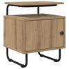 vidaXL Nachtkastje Artisanaal eiken 40 x 36,5 x 50 cm Bewerkt hout