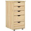 vidaXL Kast Bruin 34 x 39 x 61,5 cm Massief Vurenhout