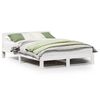 vidaXL Bedframe zonder matras massief grenenhout wit 160x200 cm