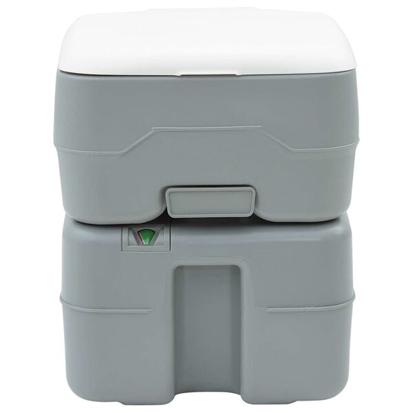 vidaXL Camping Toilet Grijs 41,5 x 36,5 x 42 cm