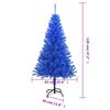 vidaXL Kunstkerstboom met standaard 120 cm PVC blauw