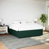 vidaXL Bedframe zonder matras 180x200 cm fluweel donkergroen