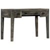 vidaXL Bureau 110x50x75 cm massief mangohout zwart