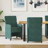 vidaXL Dining Stoelen met Wielen 2 pcs Donkergroen 58 x 65 x 98 cm