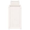 vidaXL Bankje met plantenbakken 180x36x63 cm grenenhout wit