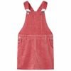 Kindertuinjurk 116 ribfluweel roze