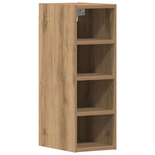 vidaXL Bovenkast Riga 20x29,5x60 cm bewerkt hout artisanaal eikenkleur