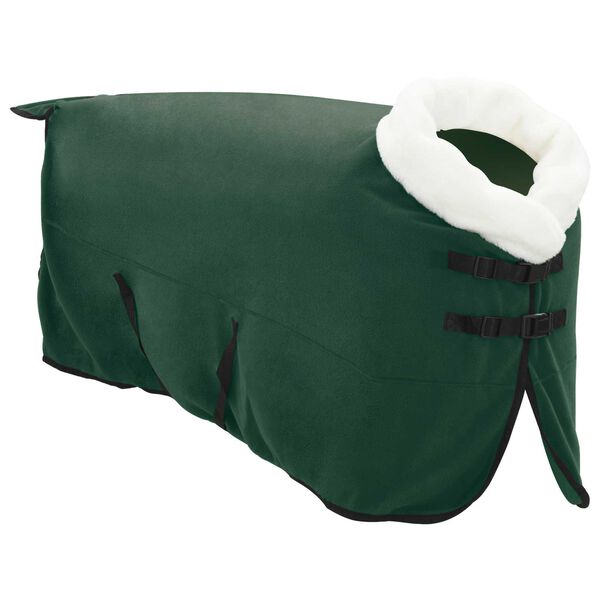 vidaXL Paardendeken Volledig Donkergroen 155 cm Polar fleece