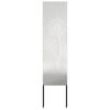 vidaXL Tuin Privacy Screen Fretwerk Zilver 32 x 140 cm Roestvrij staal