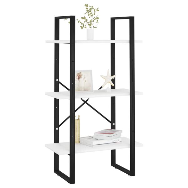 vidaXL Opbergrek 60x30x105 cm bewerkt hout wit