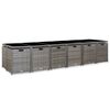 vidaXL 17-delige Tuinset met kussens poly rattan grijs