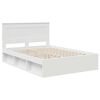 vidaXL Bedframe met hoofdeinde Wit 160 x 200 cm Massief grenenhout