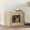 vidaXL Kattenhuis Sonoma 51 x 30 x 42,5 cm Bewerkt hout
