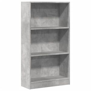 vidaXL Boekenkast 60x24x109 cm bewerkt hout betongrijs