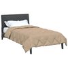 vidaXL Zomer Dekbed Taupe 200 x 140 cm Microfiber