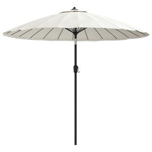 vidaXL Parasol met aluminium paal 270 cm zandwit