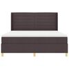 vidaXL Boxspringbed met matras met hoofdeinde Bruin 140 x 200 cm Stof