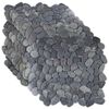 vidaXL Kiezeltegels Grijs 30 x 30 cm Rivierenkiezel