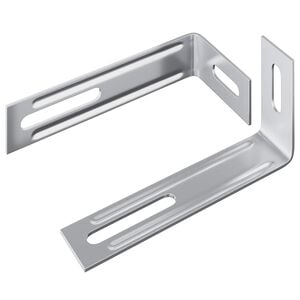 vidaXL Anti Tip Beugel 2 Zilver 74,5 x 15 x 32 mm IJzer