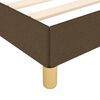 vidaXL Boxspring bed stof donkerbruin 160x200 cm