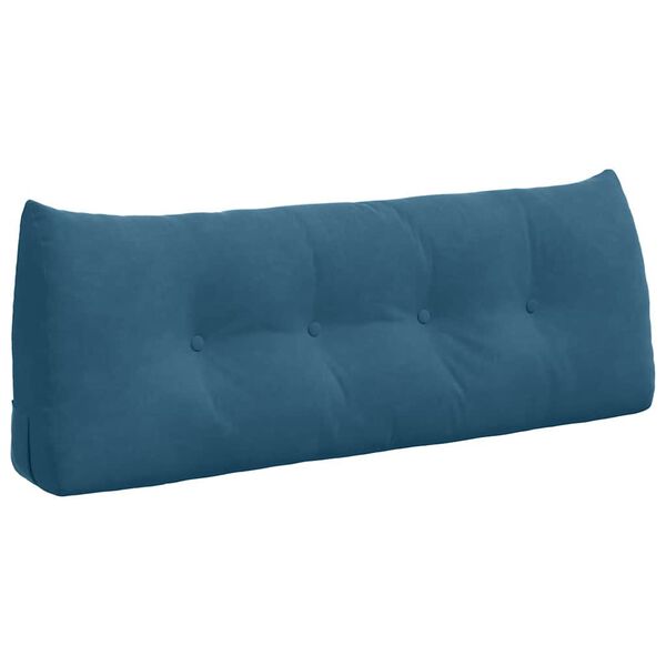 vidaXL Rugkussen Blauw 120 x 24 x 50 cm Fluweel