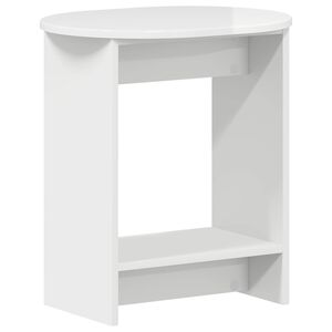 vidaXL Bijzettafel Hoogglans Wit 50 x 39,5 x 55 cm Bewerkt hout