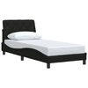 vidaXL Bedframe zonder matras 90x200 cm stof zwart
