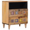 vidaXL Nachtkastje Naturel 50 x 33 x 62 cm Massief Mango Hout