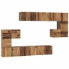 vidaXL Tv-meubelset Wandgemonteerd 10 pcs Oud Hout Bewerkt hout