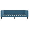 vidaXL Slaapbank met onderschuifbed en lades 80x200 cm fluweel blauw