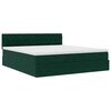 vidaXL Ottoman bed met matras 160x200cm fluweel donkergroen